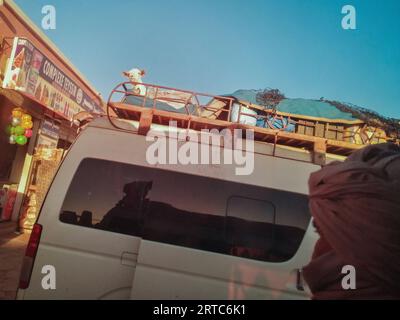 Mauritania, regione di Adrar, Atar, stazione degli autobus Foto Stock