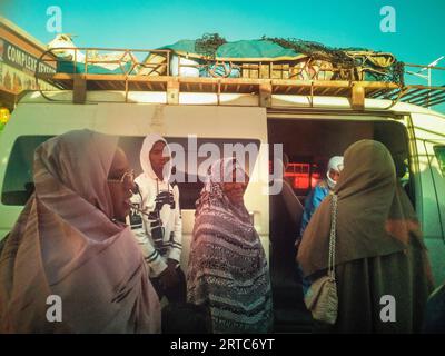 Mauritania, regione di Adrar, Atar, stazione degli autobus Foto Stock