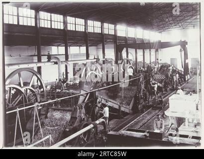 Sugar Company Factory, Vintage Archive Photo, 1900, Bali, Java, Indonesia - Indie orientali olandesi - colonialismo europeo olandese indonesia Foto Stock