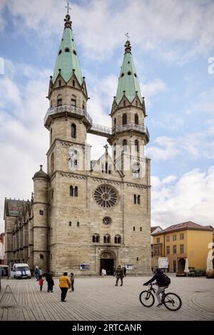 Chiesa evangelica di nostra Signora a Meiningen, Turingia, Germania, Europa Foto Stock