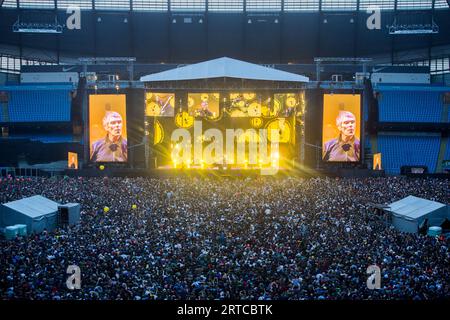 Gli Stone Roses si esibiscono all'Etihad Stadium di Manchester nel 2016 Foto Stock