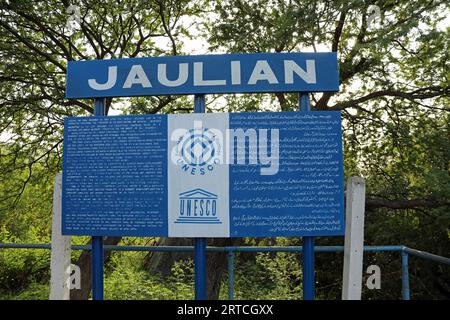 Sito patrimonio mondiale dell'UNESCO di Jaulian in Pakistan Foto Stock
