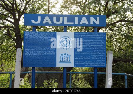 Sito patrimonio mondiale dell'UNESCO di Jaulian in Pakistan Foto Stock