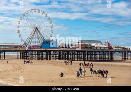 Askeys on Blackpool Beach, Lancashire Near Central Pier, Blackpool, Lancashire, Regno Unito Foto Stock