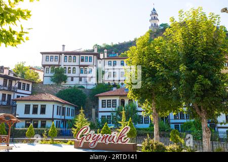 Goynuk città di Bolu. Cittaslow città di Turkiye. Città storiche dell'Anatolia. Foto Stock