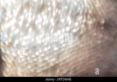 Sfondo astratto sfocato. Sfondo astratto con luci di Natale. Sfondo delicato accento marrone Foto Stock