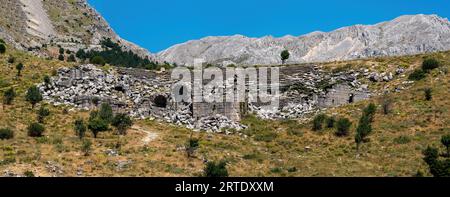 Sagalassos Antica città anfiteatro, Burdur Turchia. Foto Stock