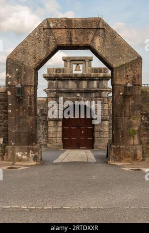 Princetown, Dartmoor, Devon, Inghilterra, Regno Unito. 4 settembre 2023. Ingresso e ingresso alla prigione di HM Dartmoor, una prigione storica nella brughiera cittadina di P Foto Stock
