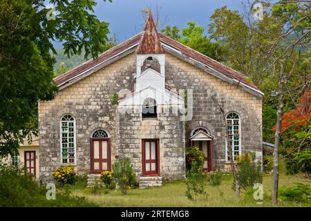 Edificio ecclesiastico nella zona Bluefields in Giamaica; Giamaica, Indie occidentali Foto Stock