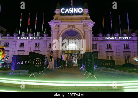 AIX-Les-Bains, Francia. 6 giugno 2023. Vista generale del Casino Grand Cercle di Aix-les-Bains, Savoia, Francia. Foto Stock