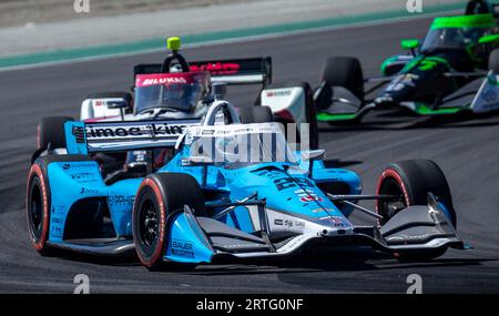 10 settembre 2023 Monterey, CA, U.S.A. driver Devlin DeFrancesco (29)uscendo dalla curva 2 durante il Firestone Grand Prix del Monterey NTT Indycar Championship al WeatherTech Raceway Laguna Seca Monterey, CA Thurman James/CSM Foto Stock