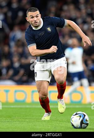 Glasgow, Regno Unito. 12 settembre 2023. John McGinn di Scozia durante la partita amichevole internazionale a Hampden Park, Glasgow. Il credito fotografico dovrebbe leggere: Neil Hanna/Sportimage Credit: Sportimage Ltd/Alamy Live News Foto Stock