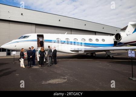 Air Charter Expo 2023 all'aeroporto di Londra Biggin Hill Foto Stock