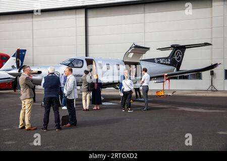 Air Charter Expo 2023 all'aeroporto di Londra Biggin Hill Foto Stock