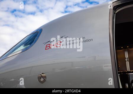 Air Charter Expo 2023 all'aeroporto di Londra Biggin Hill Foto Stock