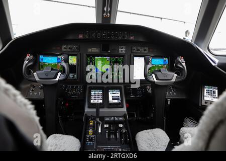 Air Charter Expo 2023 all'aeroporto di Londra Biggin Hill Foto Stock