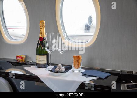 Air Charter Expo 2023 all'aeroporto di Londra Biggin Hill Foto Stock