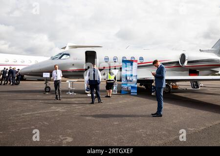 Air Charter Expo 2023 all'aeroporto di Londra Biggin Hill Foto Stock