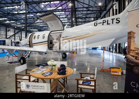 Air Charter Expo 2023 all'aeroporto di Londra Biggin Hill Foto Stock