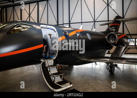 Air Charter Expo 2023 all'aeroporto di Londra Biggin Hill Foto Stock