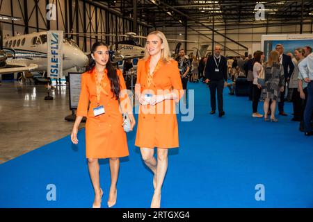 Air Charter Expo 2023 all'aeroporto di Londra Biggin Hill Foto Stock