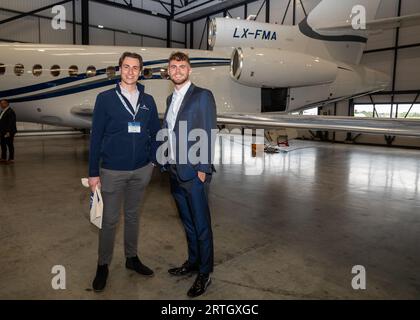 Air Charter Expo 2023 all'aeroporto di Londra Biggin Hill Foto Stock