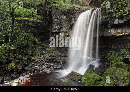 Ashgill Force, North Pennines, Garrigill, Cumbria, Regno Unito Foto Stock