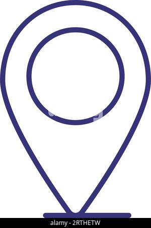 Icona della riga dell'indirizzo Illustrazione Vettoriale