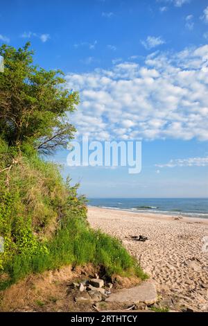 Spiaggia sul Mar Baltico a Wladyslawowo, Pomerania, Polonia Foto Stock