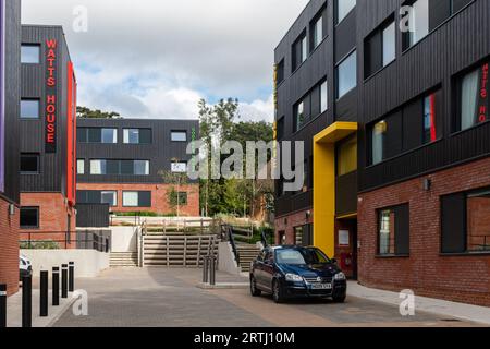 Campus dell'Università per le Arti creative (UCA) a Farnham, Surrey, Inghilterra, Regno Unito Foto Stock