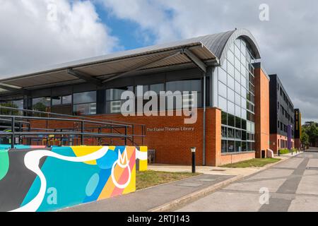 Campus dell'Università per le Arti creative (UCA) a Farnham, Surrey, Inghilterra, Regno Unito Foto Stock