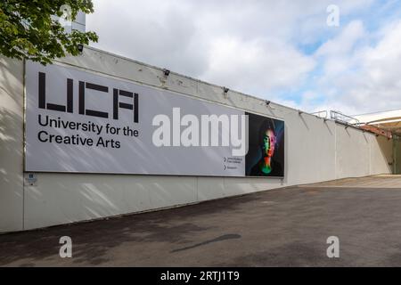 Campus dell'Università per le Arti creative (UCA) a Farnham, Surrey, Inghilterra, Regno Unito Foto Stock
