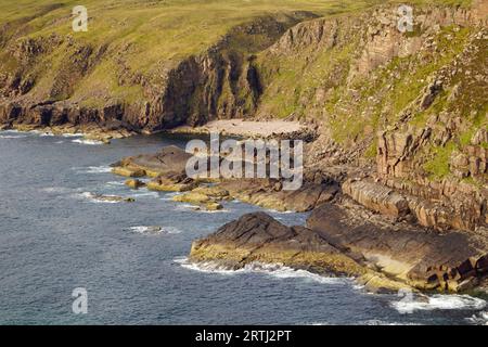 Stoer Head (Rubha Stoer in gaelico scozzese) è un punto di terra a nord di Lochinver e la township di Stoer a Sutherland, in Scozia Foto Stock