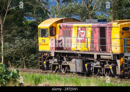 Cairns, Australia, giugno 27 2016: La famosa Kuranda Scenic Railway vicino a Cairns, Queensland, Australia Foto Stock