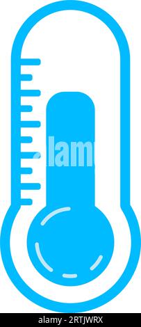 Icona termometro icona previsioni meteo icona widget Meteorologia clima. Simbolo della temperatura del termometro elettronico. Icona temperatura Fahrenheit medico Illustrazione Vettoriale