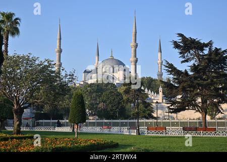 Moschea Blu a Istanbul. Moschea Sultanahmet nel centro della parte storica di Istanbul. Foto Stock