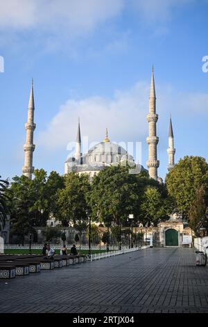 Moschea Blu a Istanbul. Moschea Sultanahmet nel centro della parte storica di Istanbul. Foto Stock