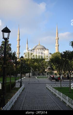 Moschea Blu a Istanbul. Moschea Sultanahmet nel centro della parte storica di Istanbul. Foto Stock