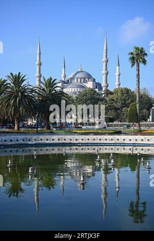 Moschea Blu a Istanbul. Moschea Sultanahmet nel centro della parte storica di Istanbul. Foto Stock