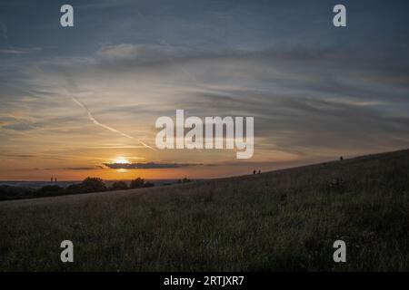 Wittenham Clumps, vicino a Didcot, Oxfordshire Foto Stock