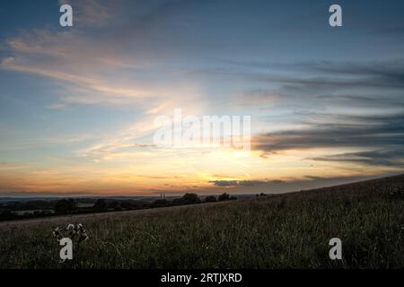 Wittenham Clumps, vicino a Didcot, Oxfordshire Foto Stock