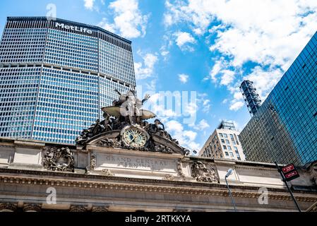 Il Grand Central Terminal, spesso chiamato semplicemente Grand Central Station, è uno dei centri di trasporto più iconici di New York e dell'Unit Foto Stock