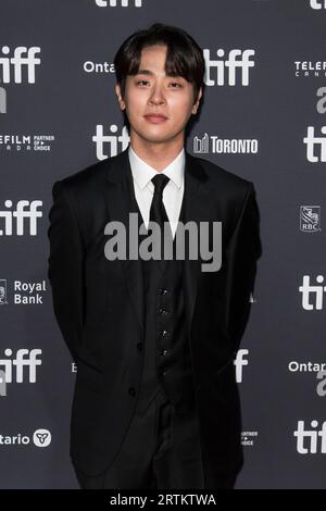 13 settembre 2023, Toronto, Ontario, Canada: Park Jeong-min (ë°•ì •ë¯¼) partecipa alla premiere ''Smugglers (ë€ìˆ˜)'' durante il Toronto International Film Festival 2023 alla Roy Thomson Hall il 13 settembre 2023 a Toronto, Ontario, Canada (Credit Image: © Angel Marchini/ZUMA Press Wire) SOLO USO EDITORIALE! Non per USO commerciale! Foto Stock