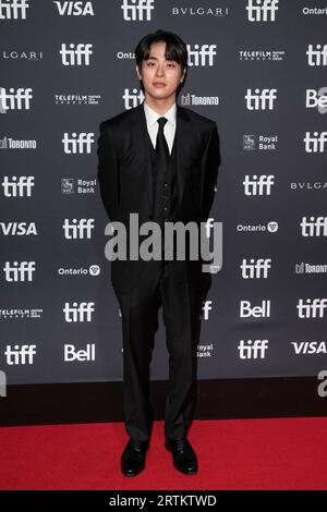 13 settembre 2023, Toronto, Ontario, Canada: Park Jeong-min (ë°•ì •ë¯¼) partecipa alla premiere ''Smugglers (ë€ìˆ˜)'' durante il Toronto International Film Festival 2023 alla Roy Thomson Hall il 13 settembre 2023 a Toronto, Ontario, Canada (Credit Image: © Angel Marchini/ZUMA Press Wire) SOLO USO EDITORIALE! Non per USO commerciale! Foto Stock