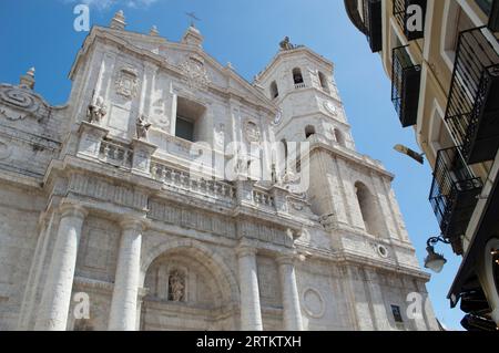 Facciata della Cattedrale di Valladolid Foto Stock