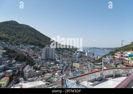 Villaggio culturale di Gamcheon a Busan, Corea Foto Stock