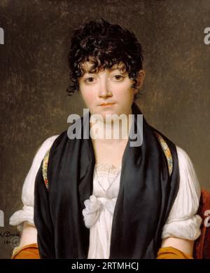 David Jacques-Louis (1748 Parigi - 1825 Bruxelles) - Suzanne le Peletier de Saint-Fargeau (60x49 cm) 1804 Foto Stock