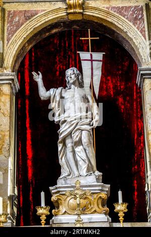 Statua di San Giovanni Battista nella chiesa di Sant'Antonio, Dubrovnik, Croazia Foto Stock