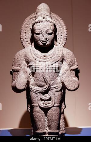 Museo Nazionale di Bangkok. Surya. dio del sole. 10 ° secolo. Thailandia. Foto Stock