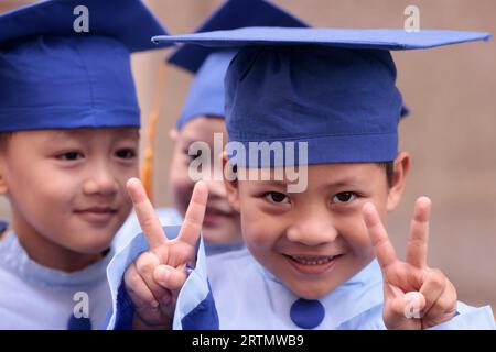 Scuola materna gestita da Dominicans Sisters. Bien Hoa. Vietnam. Foto Stock